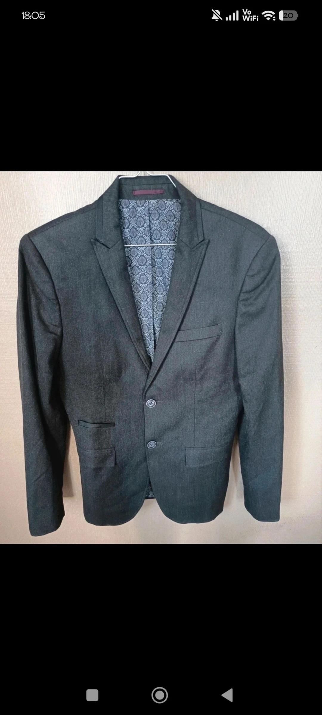 👔 Terno 2 peças DEVRED 1902 Cinza Antracita – Extra Slim Fit – Tamanho P – photo 2